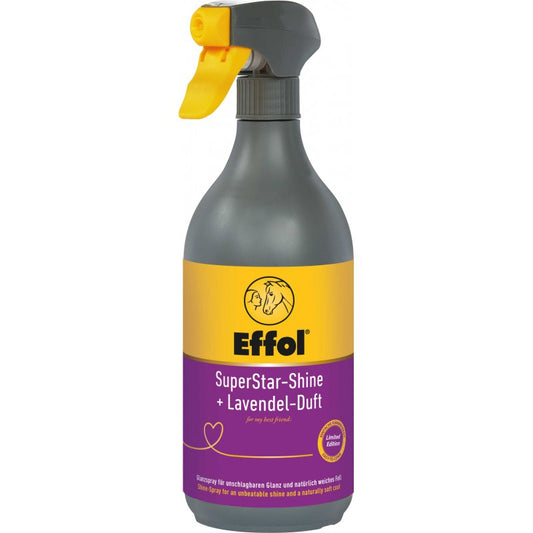 Effol Superstar Shine lavandas smaržas aerosols zirgu krēpju un astes atšķetināšanai un spīdumam, 750 ml pudele