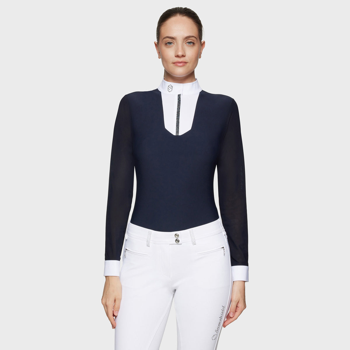 Samshield Competition shirt long sleeve FAUSTINE PREMIUM (Navy Paradise shine)