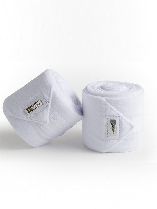 Equestrian Stockholm Polo Wraps Silver White Perfection