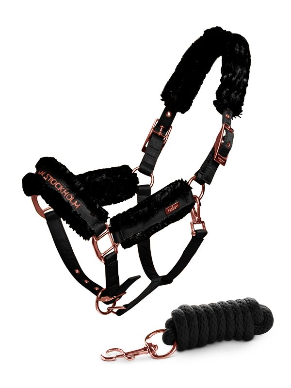 Fur Halter & Lead Rope Dark Sky