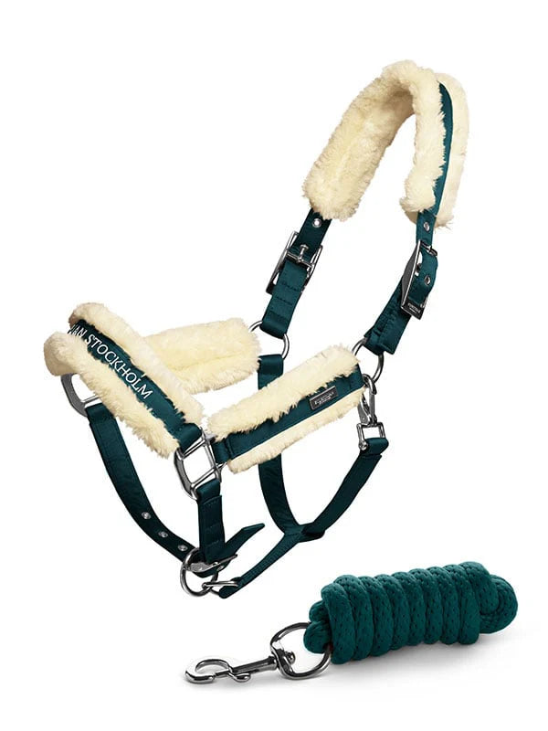 Fur Halter & Lead Rope Emerald