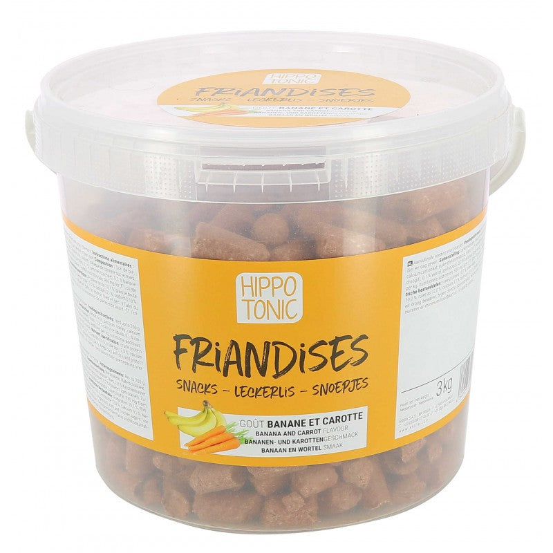 HIPPOTONIC Treats - Banana and Carrot Flavor 3 kg