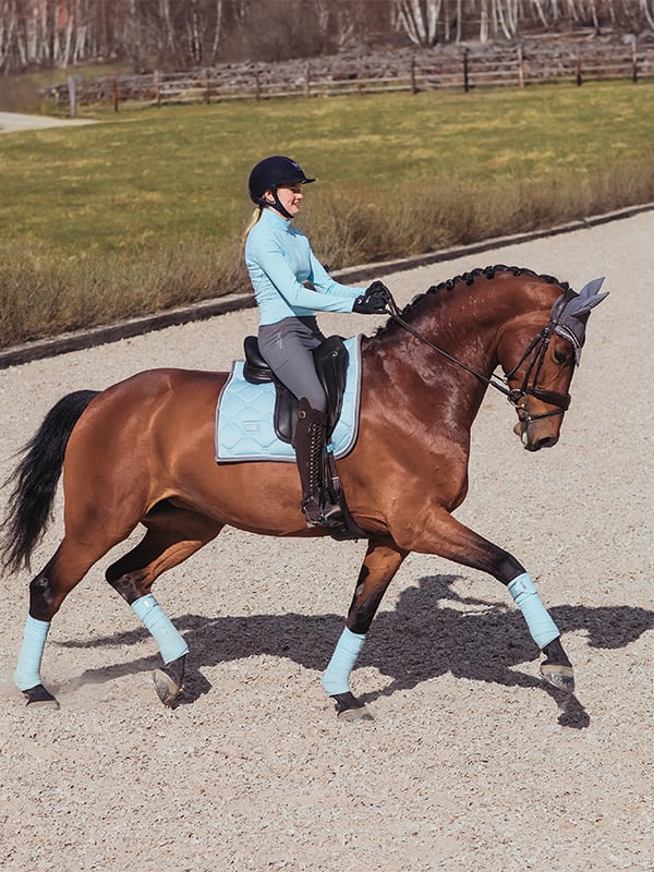 Dressage Saddle Pad Ice Blue