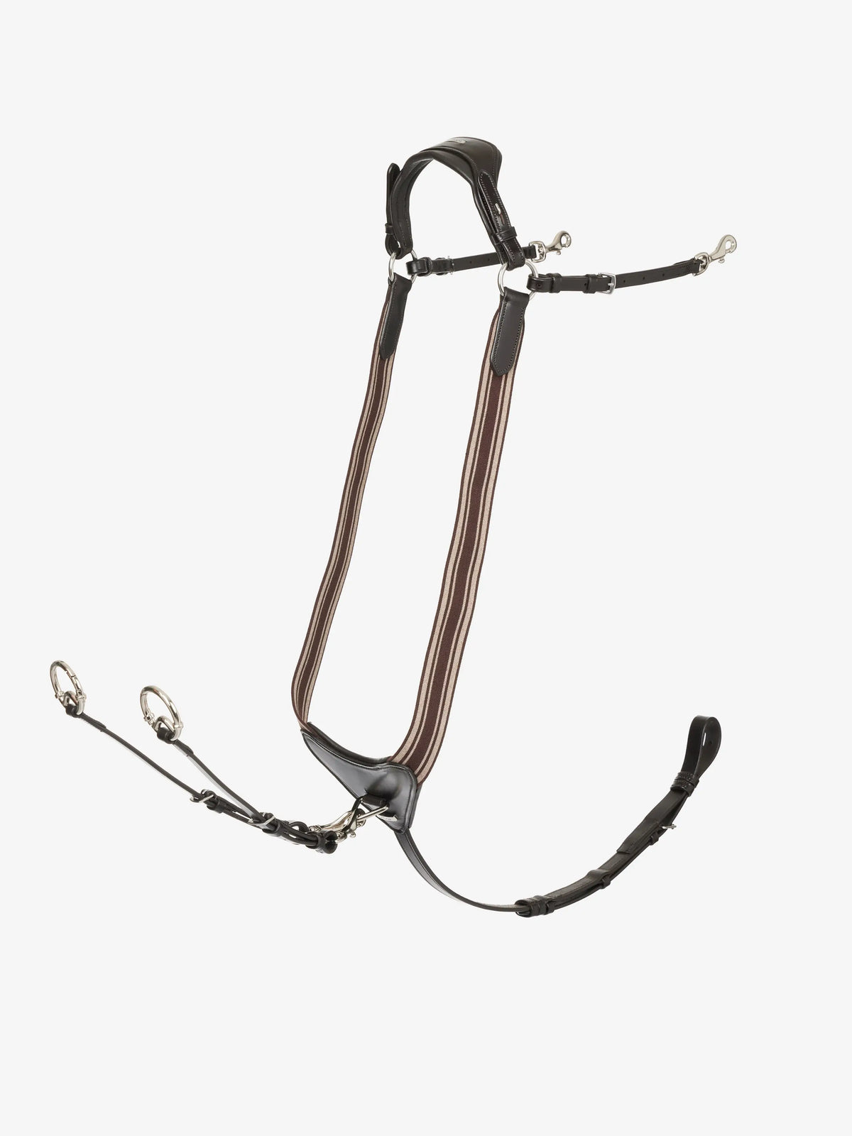 LeMieux Arika Elasticated Breastplate Brown/Silver