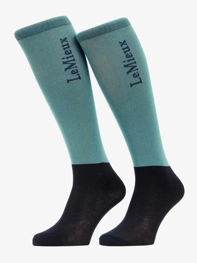 LeMieux Competition Socks 2 Pack Aloe