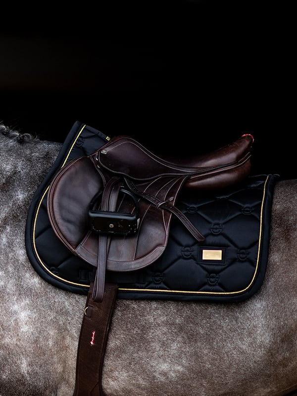 Jump Saddle Pad Black Gold