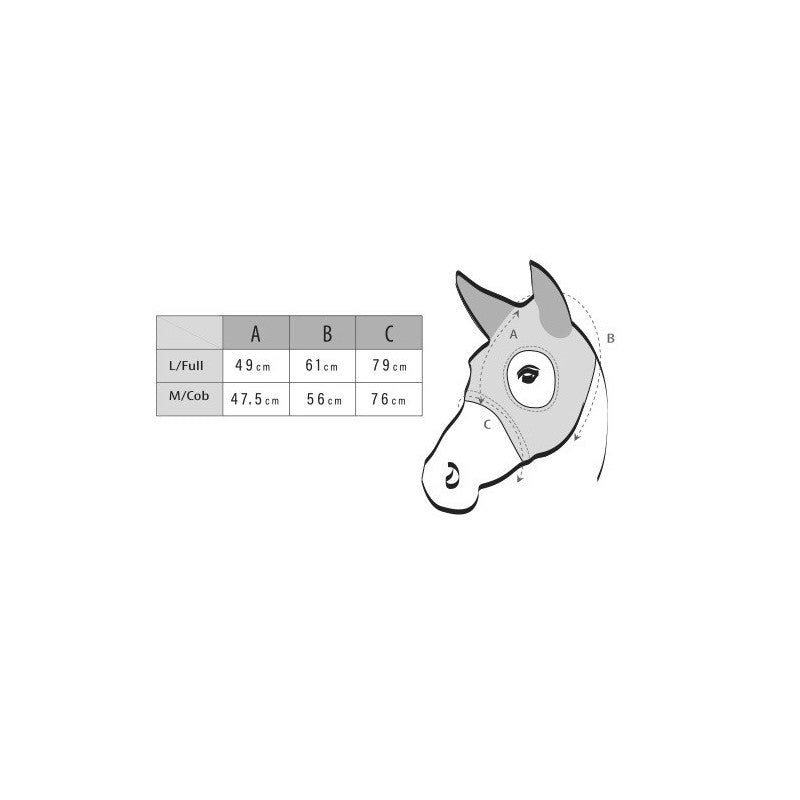 LAMI-CELL "TITANIUM" fly mask with headphones