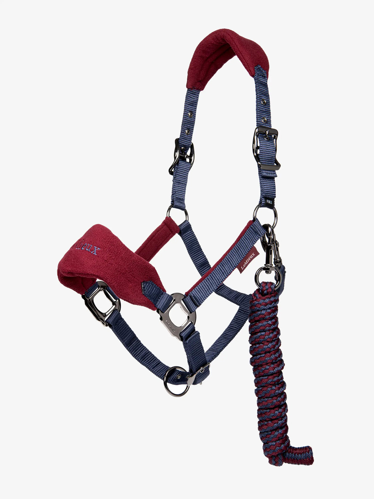 Vogue Headcollar & Leadrope Burgundy