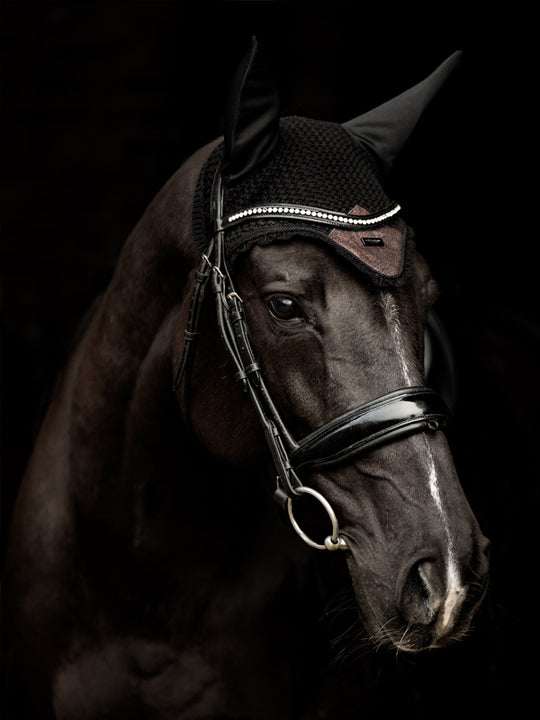 Equestrian Stockholm Ear Bonnet Mahogany Glimmer