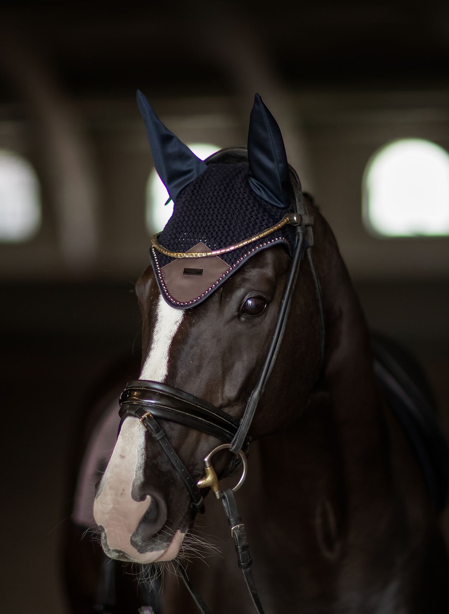 Equestrian Stockholm Ear Bonnet Modern Mocha
