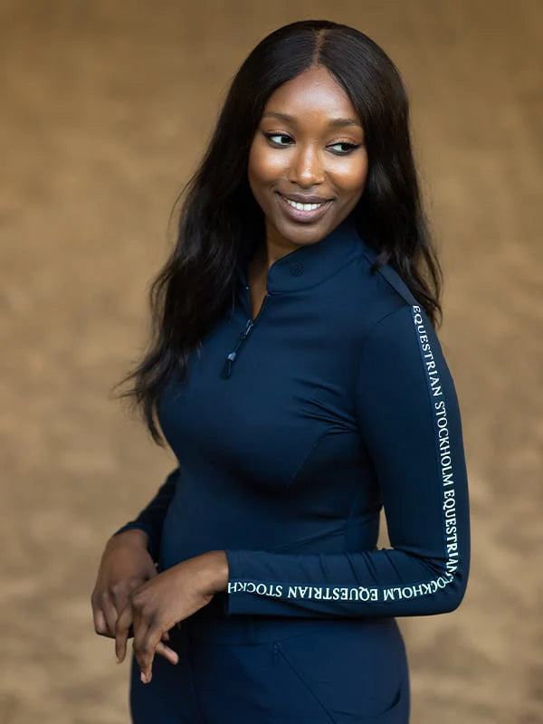 Equestrian Stockholm Modern Tech Navy krekls