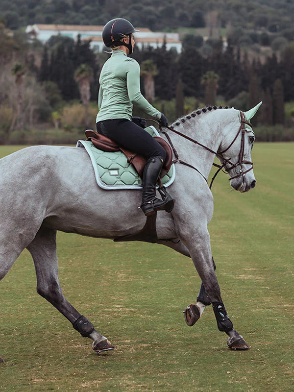 Jump Saddle Pad Pistachio White
