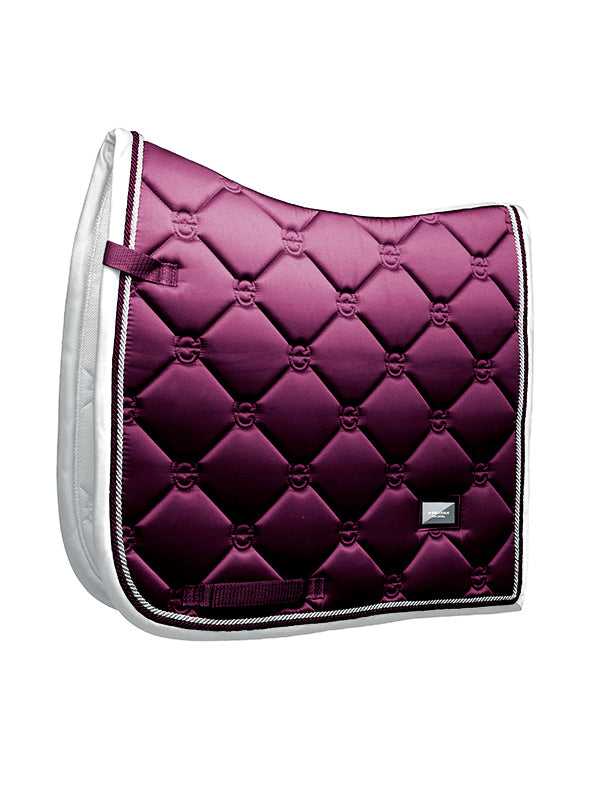 Purple White edge saddle pad