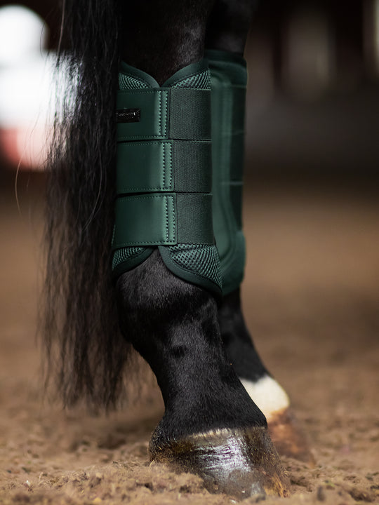 Equestrian Stockholm Mesh Brushing Boots Sycamore Green